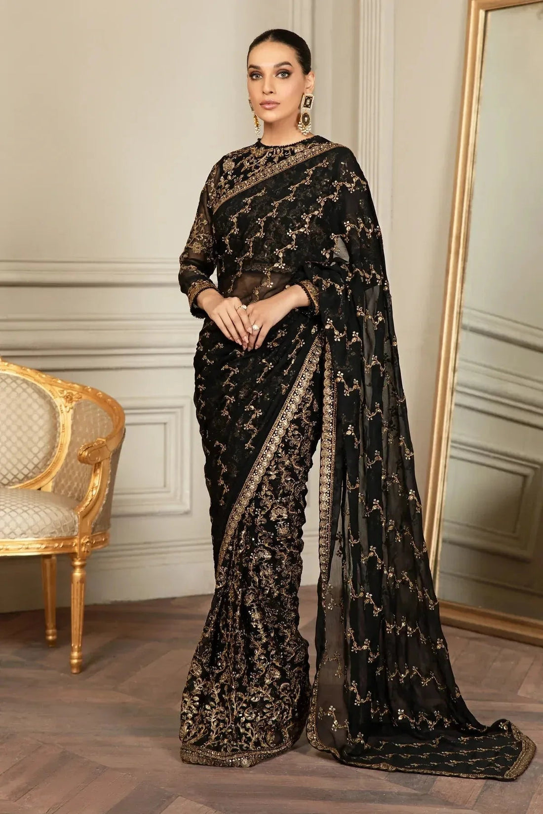 Zarif | Mehroz Formals | Black Ruby - Aqsa Fabrics