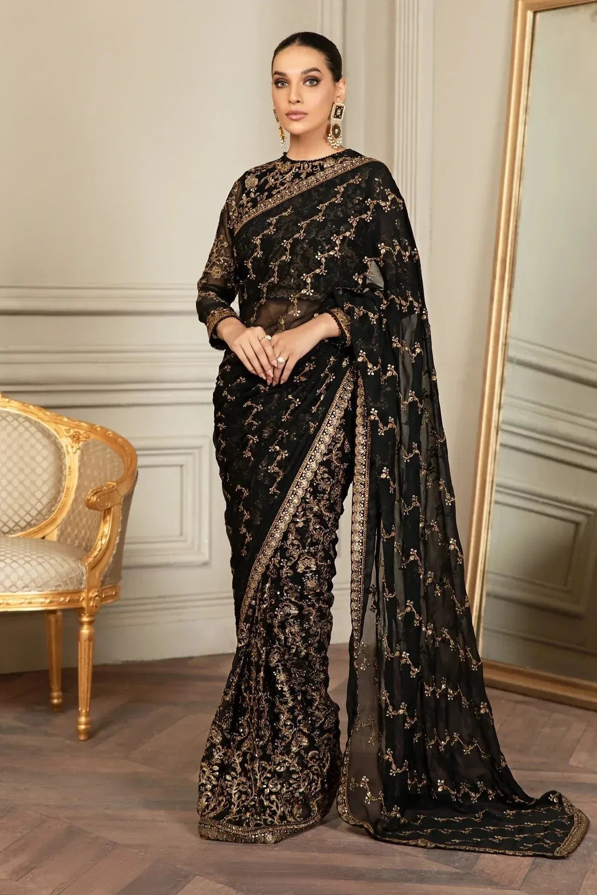 Zarif | Mehroz Formals | Black Ruby - Aqsa Fabrics