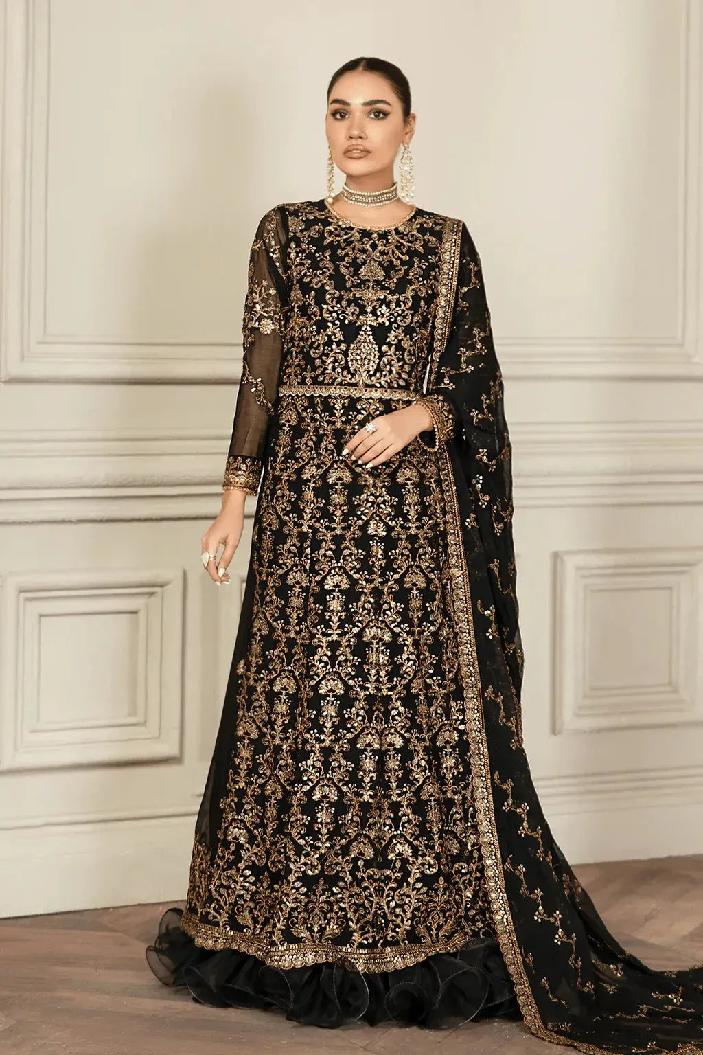 Zarif | Mehroz Formals | Black Ruby - Aqsa Fabrics