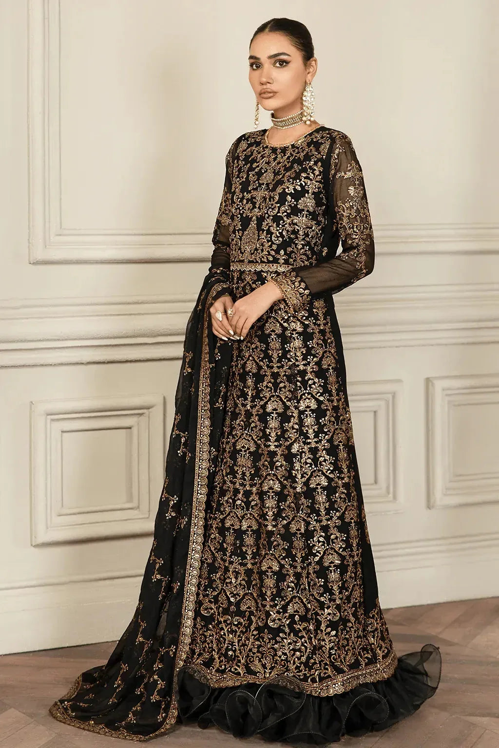 Zarif | Mehroz Formals | Black Ruby - Aqsa Fabrics