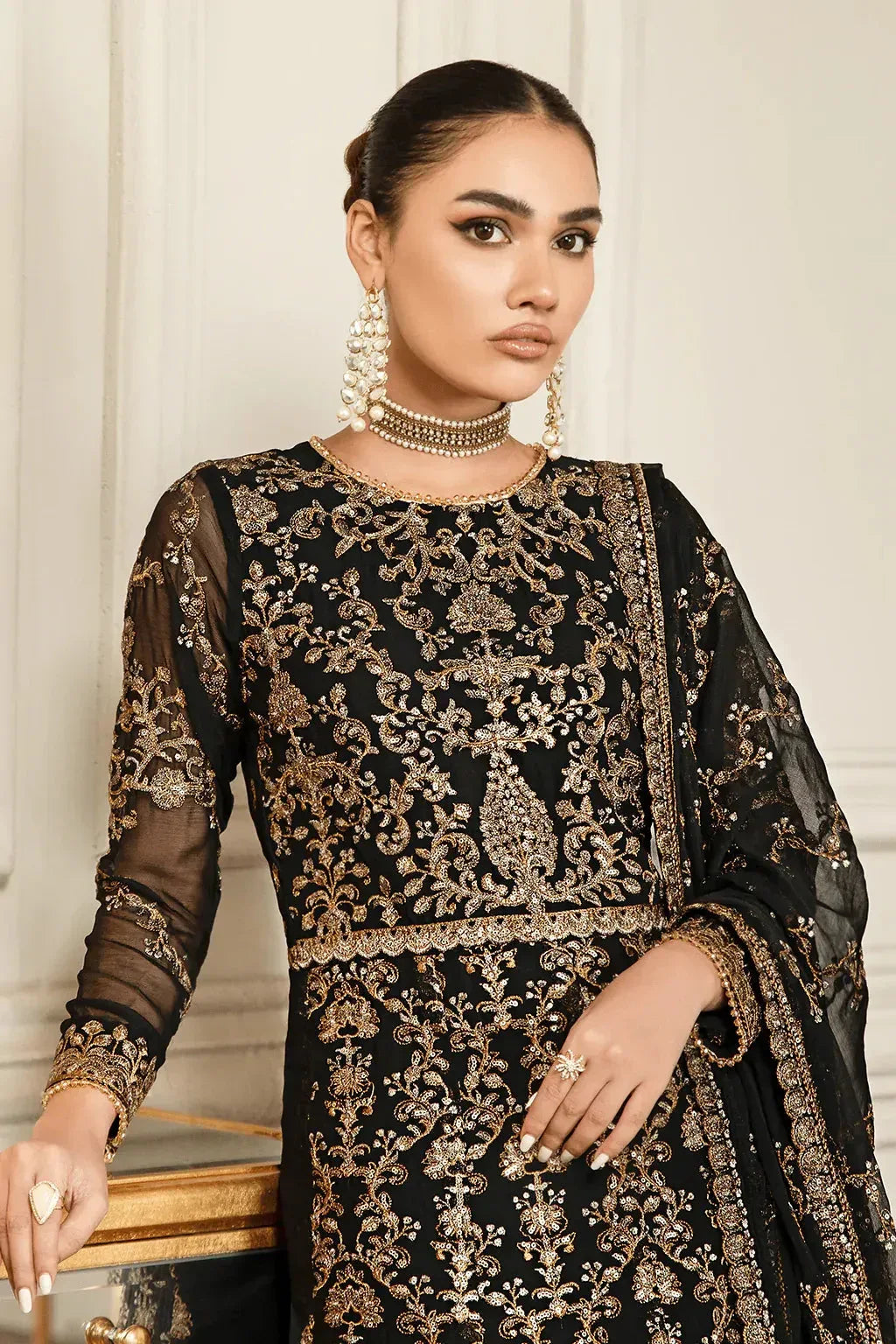 Zarif | Mehroz Formals | Black Ruby - Aqsa Fabrics
