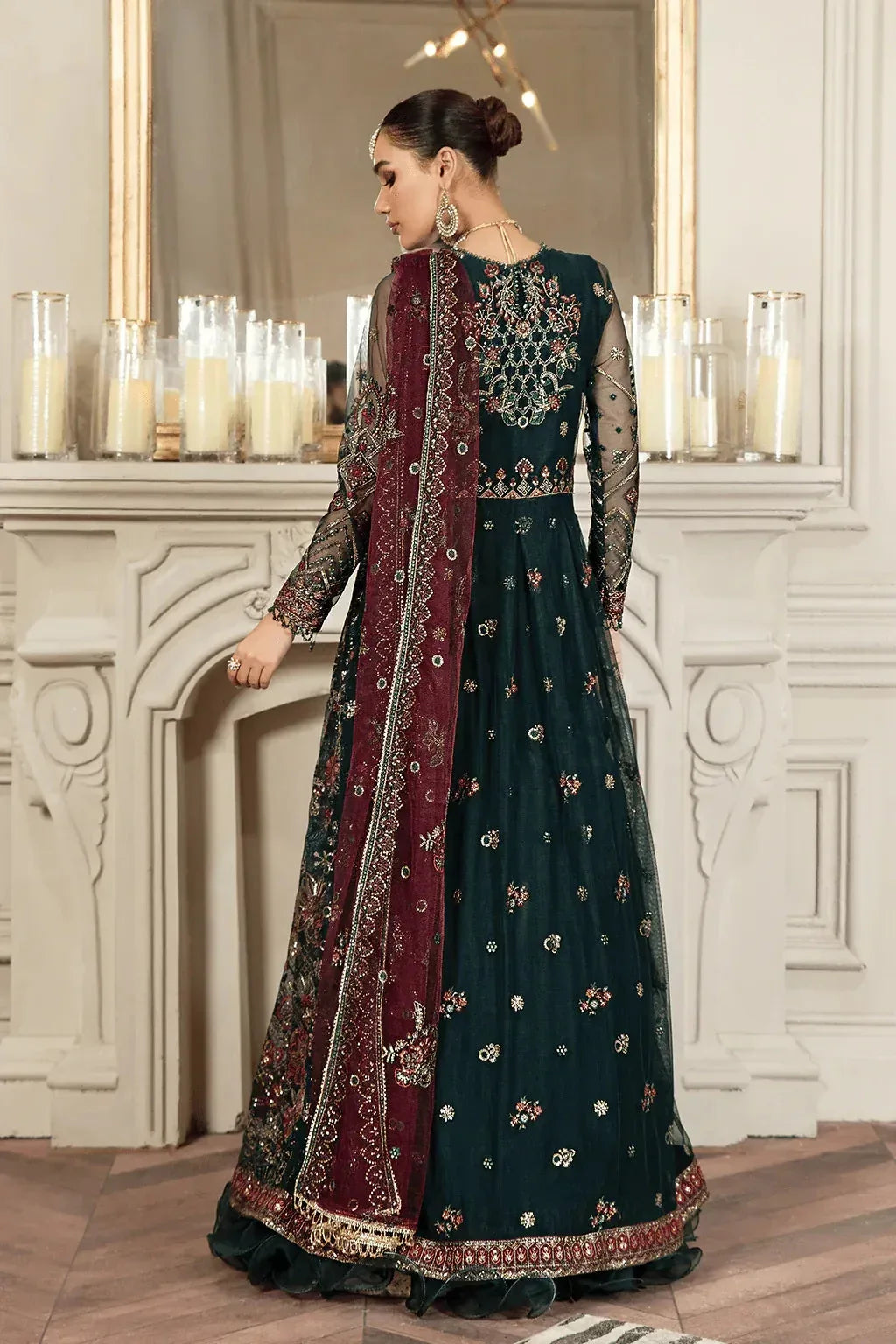 Zarif | Mehroz Formals | PINE GREEN - Aqsa Fabrics
