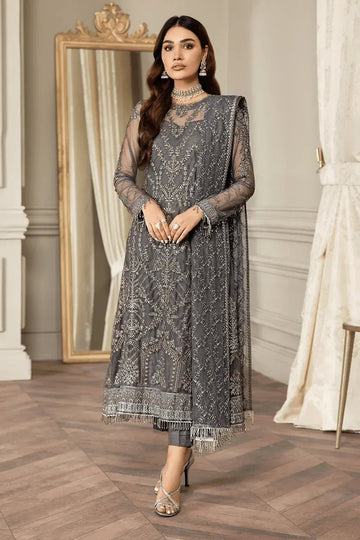 Zarif | Mehroz Formals | Storm Grey - Aqsa Fabrics