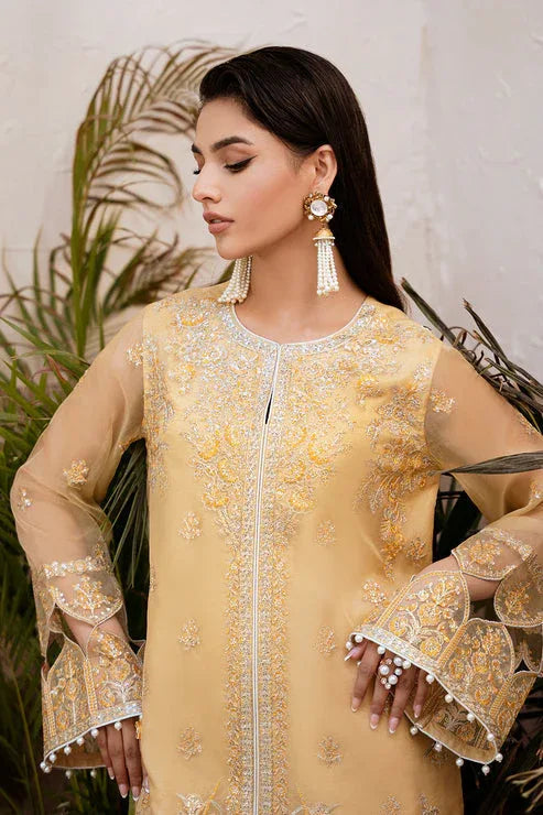 Zarposh | Elara Formals | Zard - Aqsa Fabrics