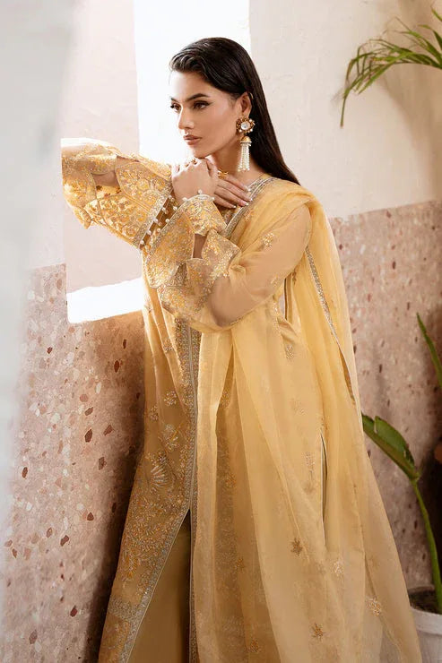 Zarposh | Elara Formals | Zard - Aqsa Fabrics