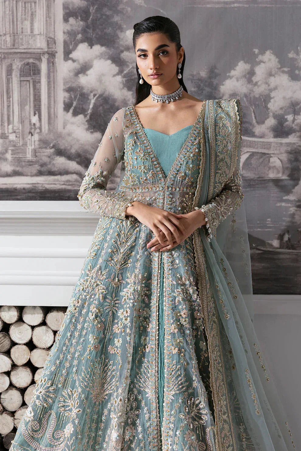Zarposh | Seraphine | Velour - Aqsa Fabrics