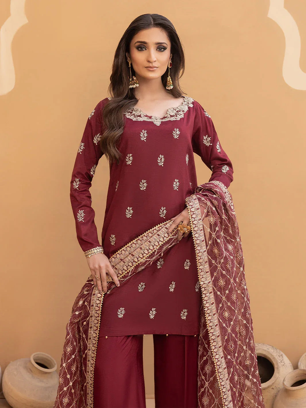 Hem Stitch | Raw Silk Edit 25 | Zurina - Aqsa Fabrics