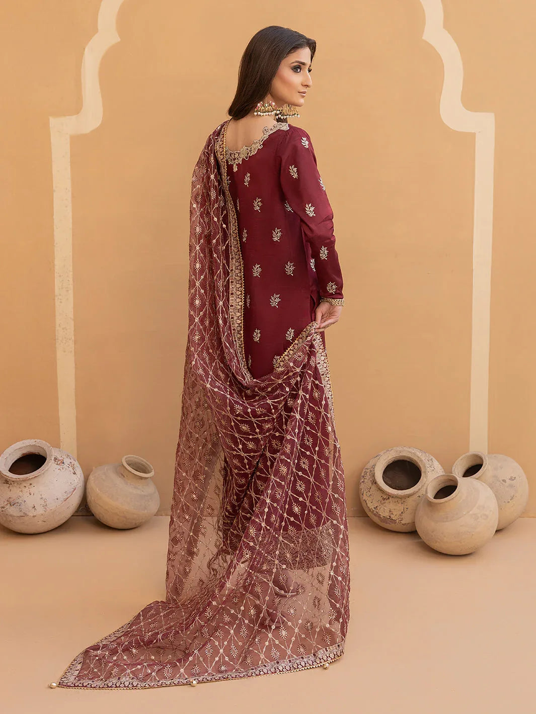 Hem Stitch | Raw Silk Edit 25 | Zurina - Aqsa Fabrics