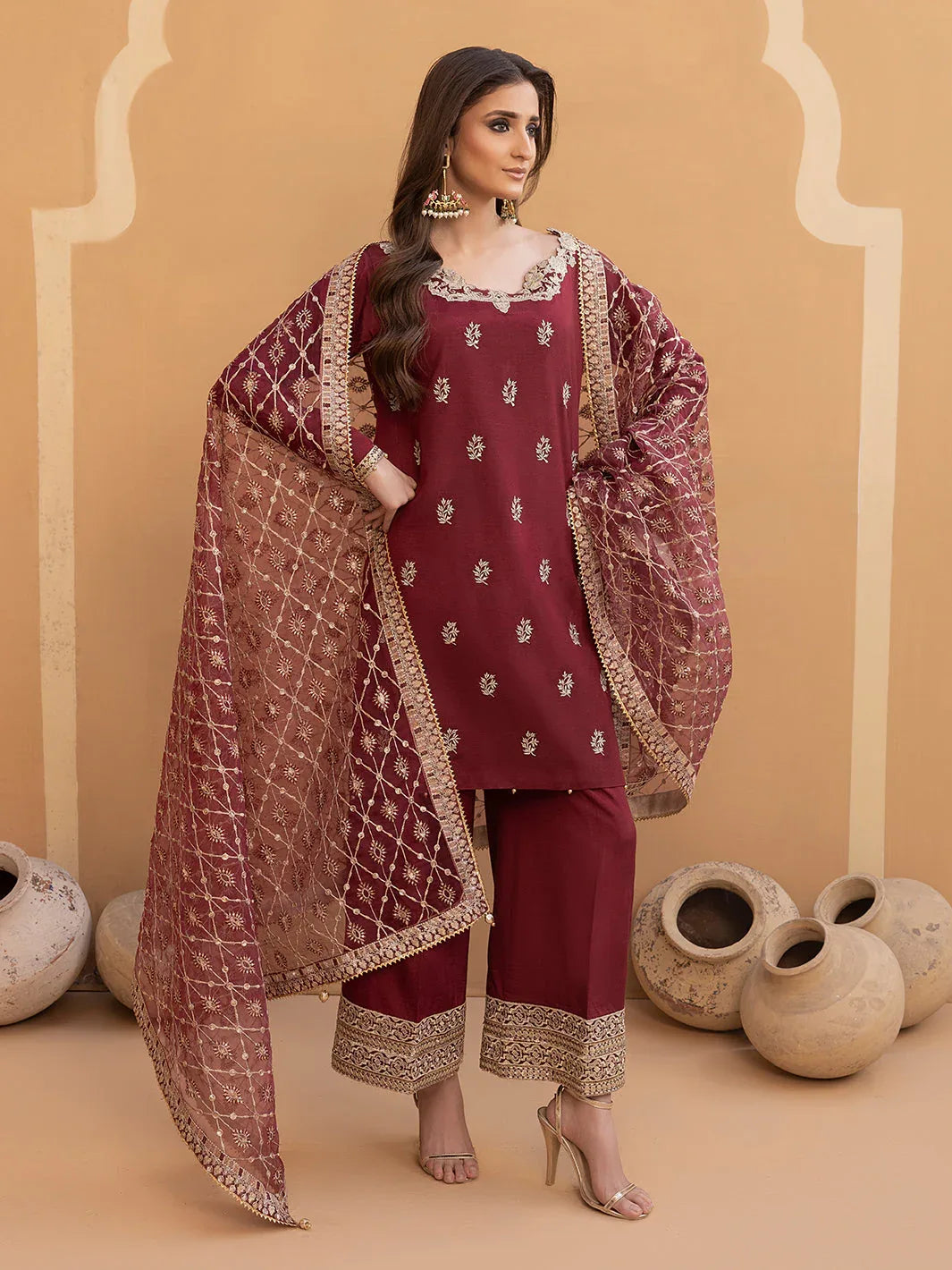 Hem Stitch | Raw Silk Edit 25 | Zurina - Aqsa Fabrics
