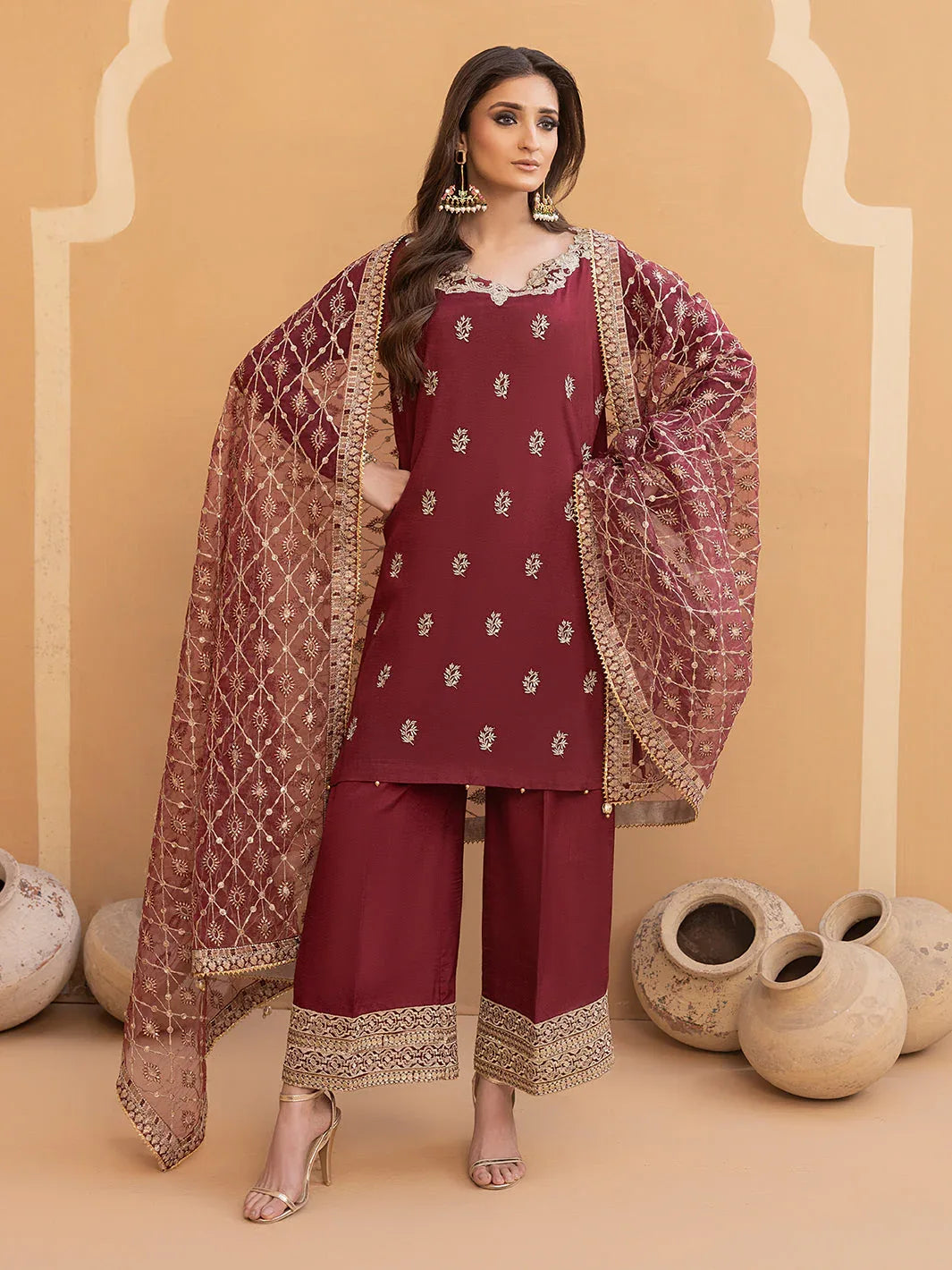 Hem Stitch | Raw Silk Edit 25 | Zurina - Aqsa Fabrics