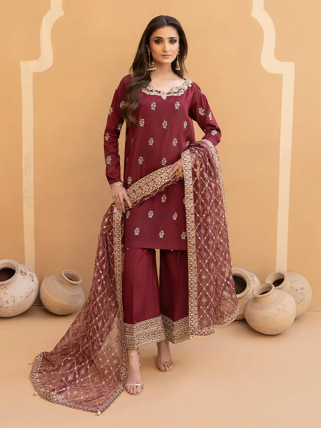 Hem Stitch | Raw Silk Edit 25 | Zurina - Aqsa Fabrics