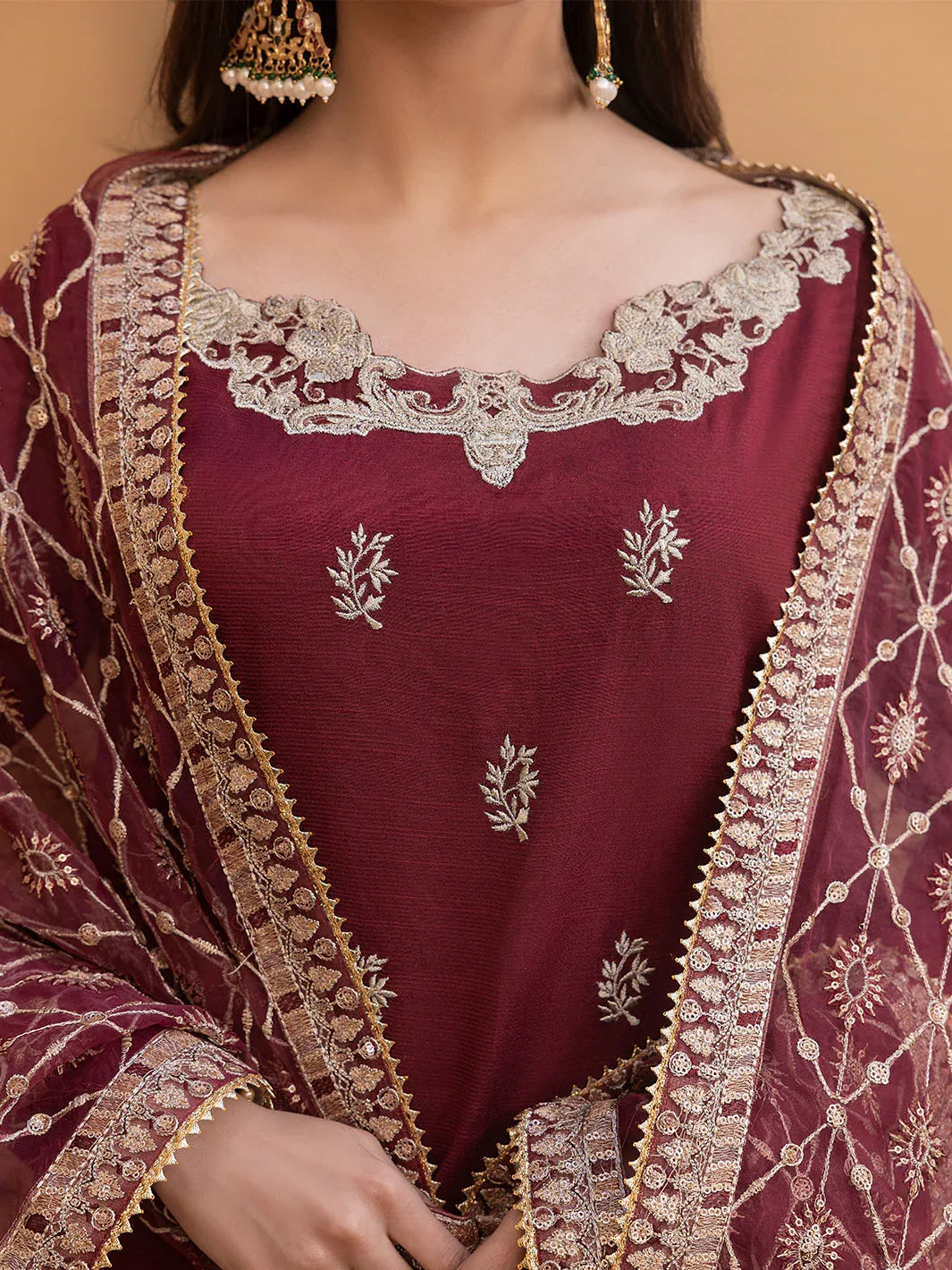 Hem Stitch | Raw Silk Edit 25 | Zurina - Aqsa Fabrics