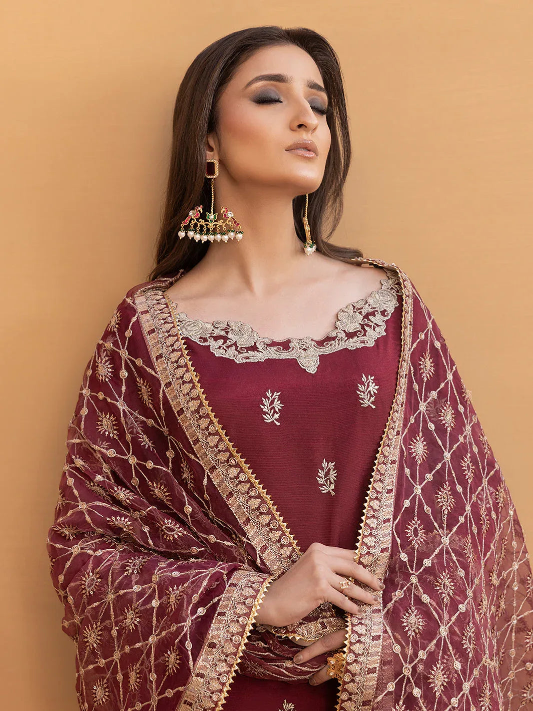 Hem Stitch | Raw Silk Edit 25 | Zurina - Aqsa Fabrics