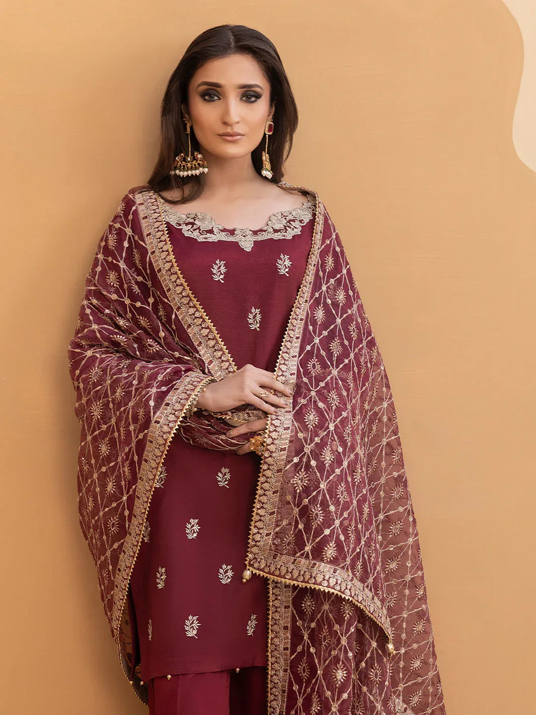 Hem Stitch | Raw Silk Edit 25 | Zurina - Aqsa Fabrics