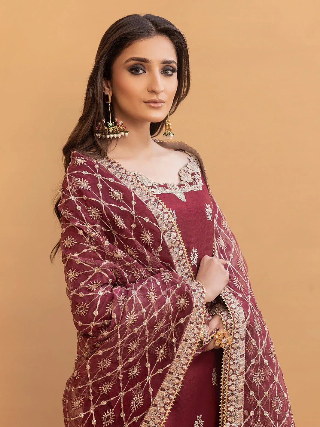 Hem Stitch | Raw Silk Edit 25 | Zurina - Aqsa Fabrics