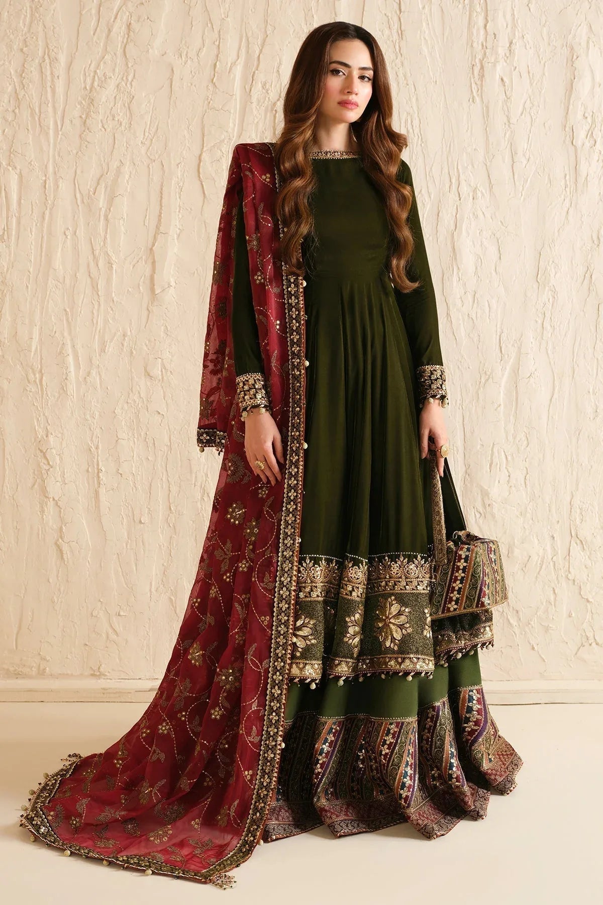 Jazmin | Velvet Edit 24 | Velvet Formal  VF-2036 - Aqsa Fabrics
