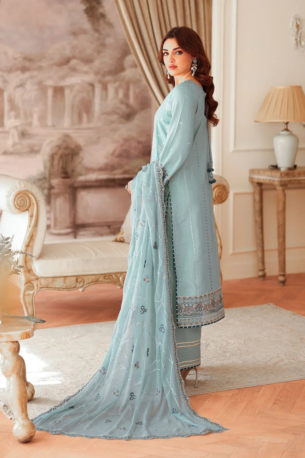 Ramsha | Aangan Luxury Raw silk | AA-204 - Aqsa Fabrics