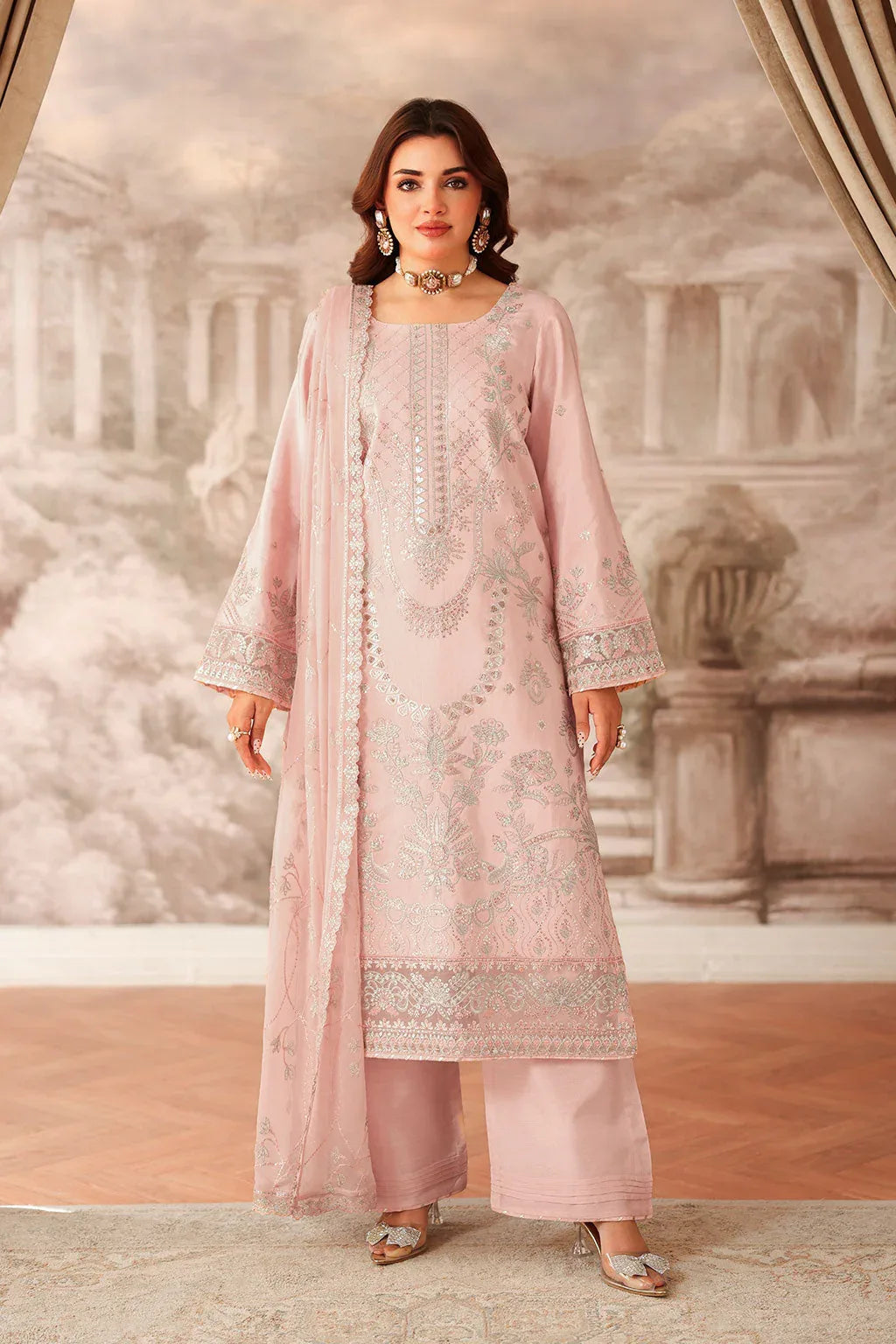 Ramsha | Aangan Luxury Raw silk | AA-202 - Aqsa Fabrics