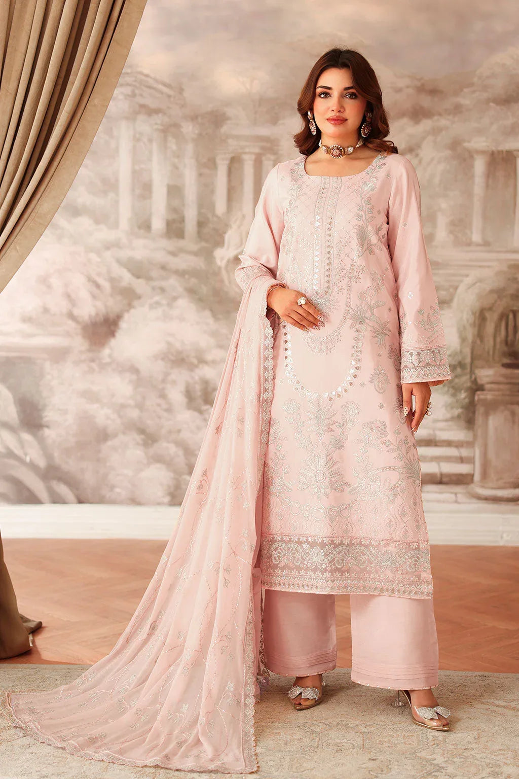 Ramsha | Aangan Luxury Raw silk | AA-202 - Aqsa Fabrics