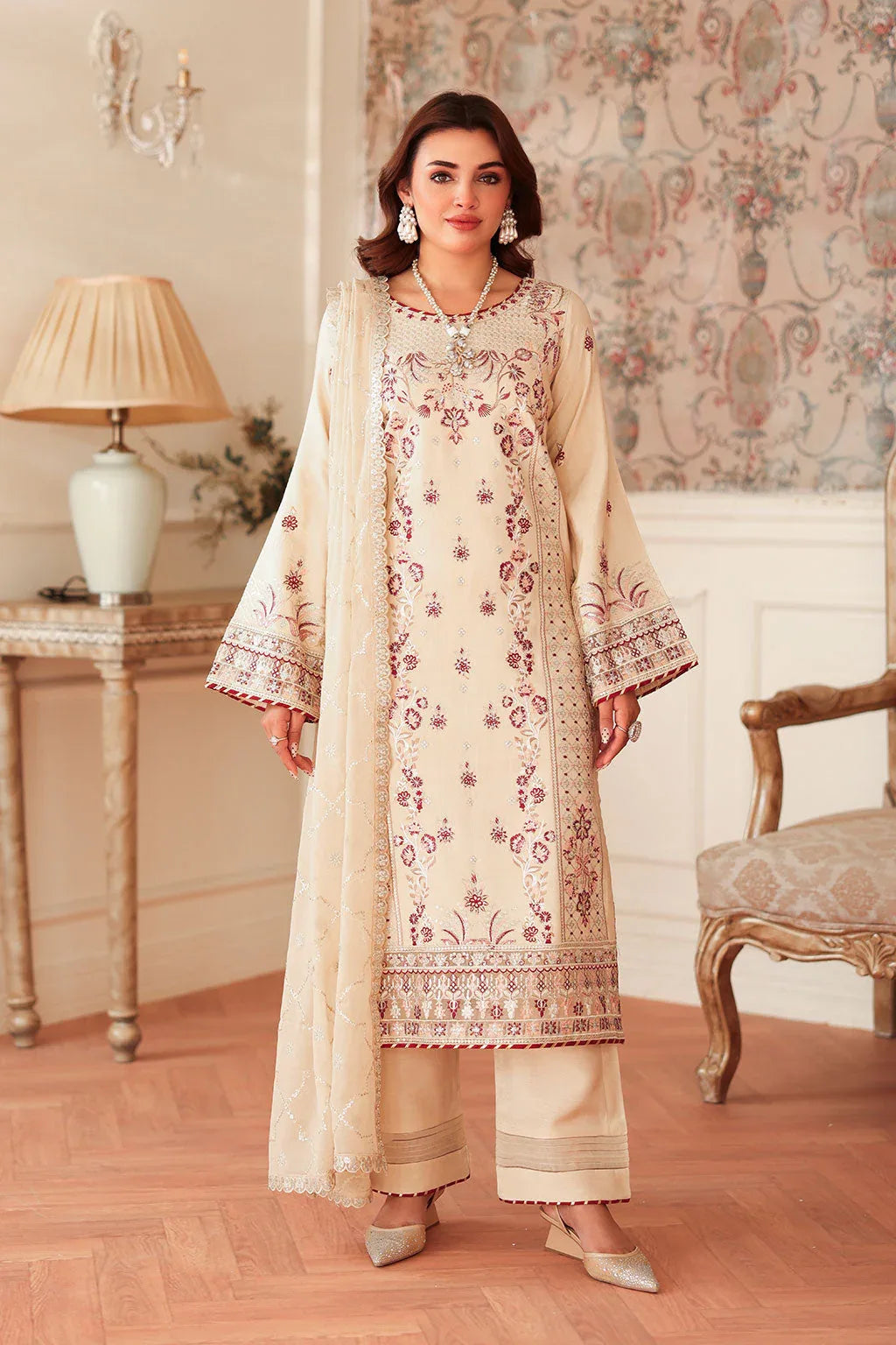 Ramsha | Aangan Luxury Raw silk | AA-207 - Aqsa Fabrics