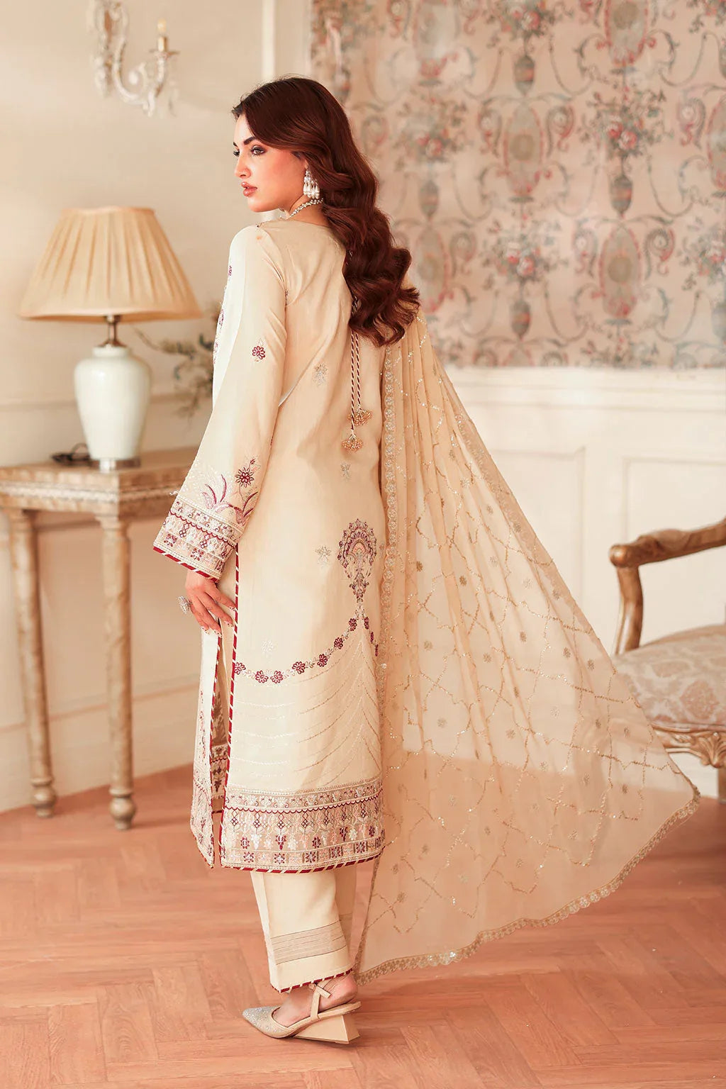 Ramsha | Aangan Luxury Raw silk | AA-207 - Aqsa Fabrics