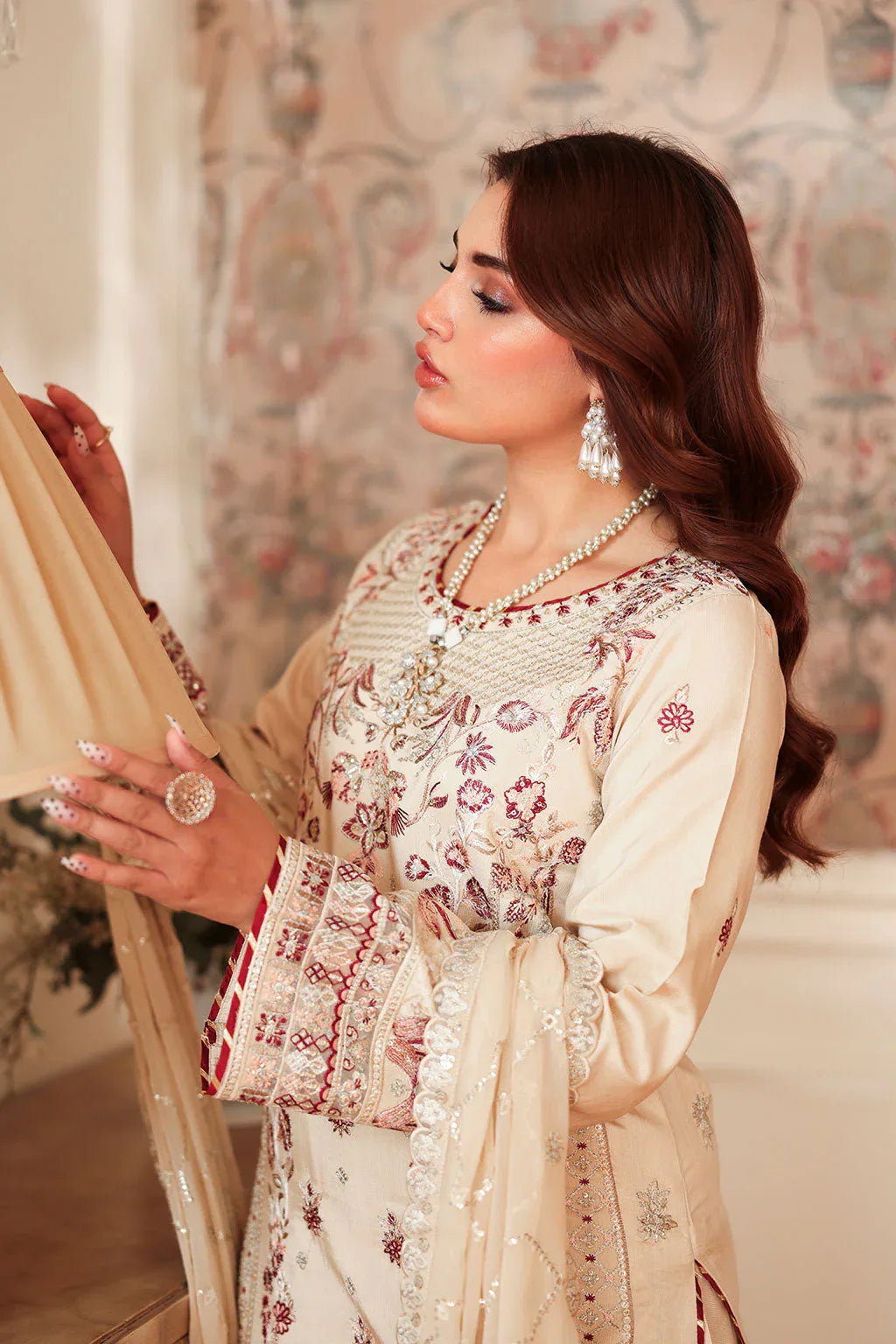 Ramsha | Aangan Luxury Raw silk | AA-207 - Aqsa Fabrics