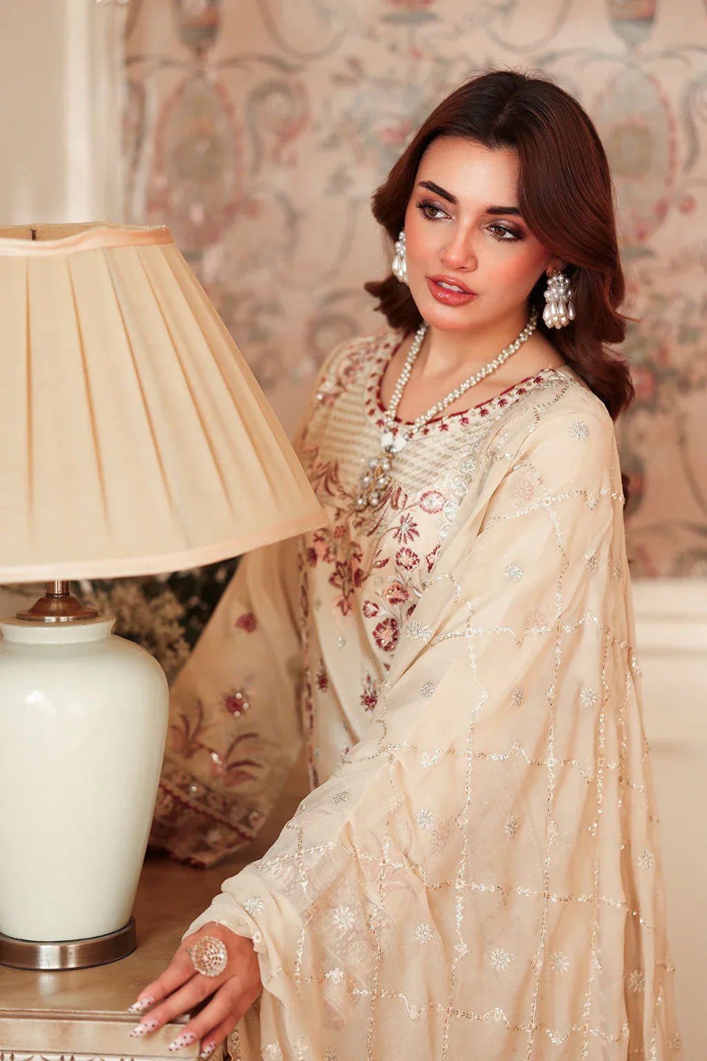 Ramsha | Aangan Luxury Raw silk | AA-207 - Aqsa Fabrics