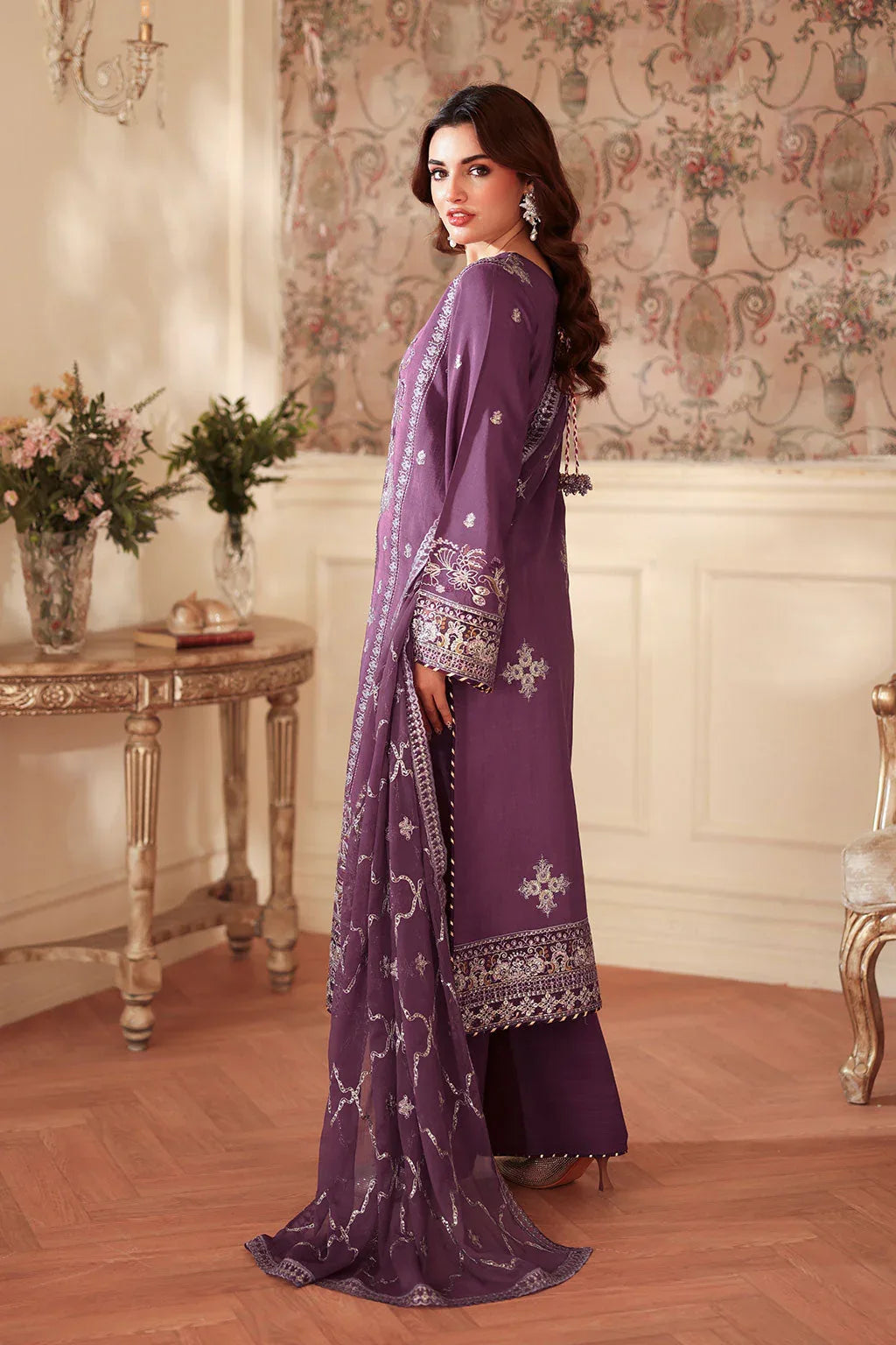 Ramsha | Aangan Luxury Raw silk | AA-208 - Aqsa Fabrics