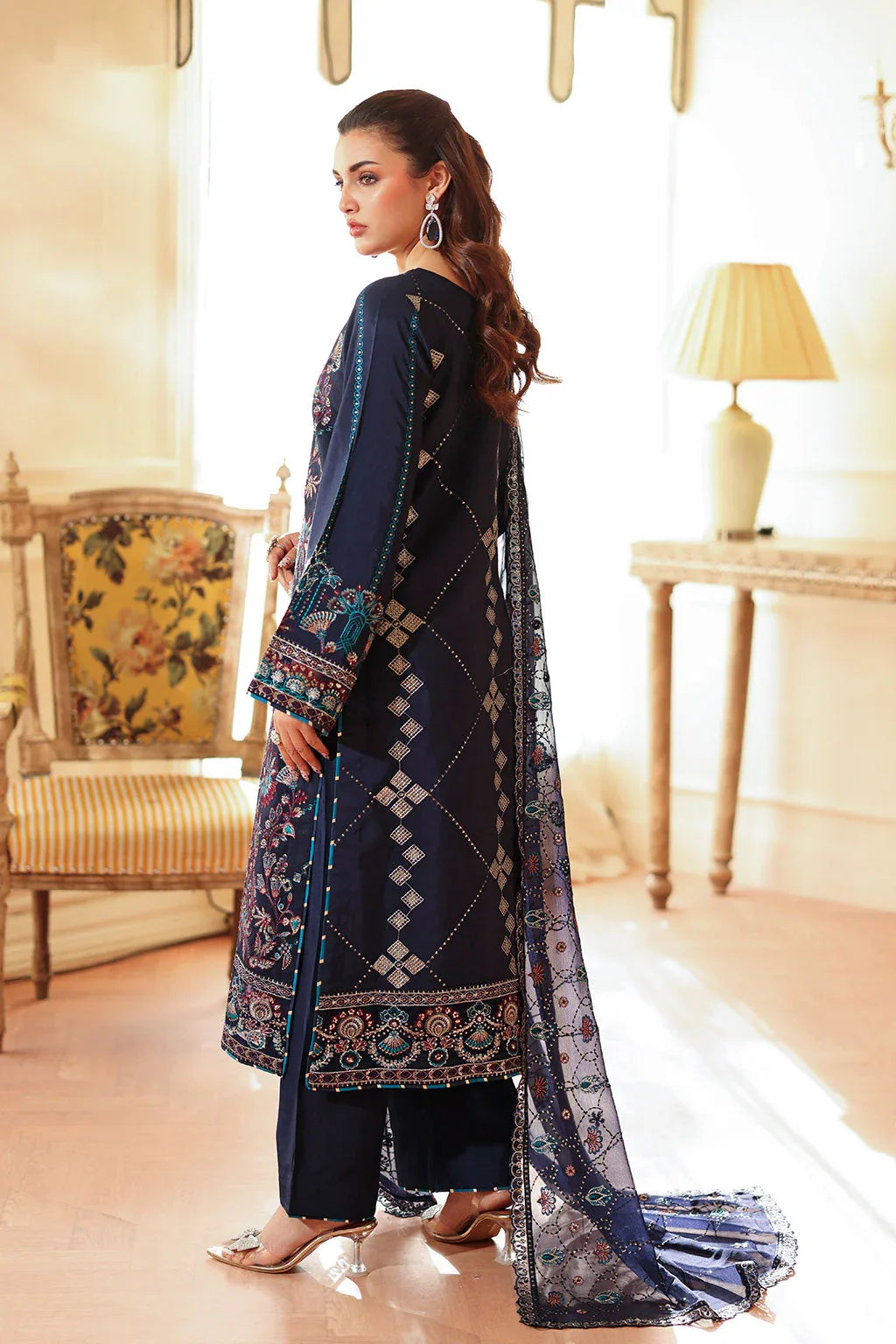 Ramsha | Aangan Luxury Raw silk | AA-201 - Aqsa Fabrics