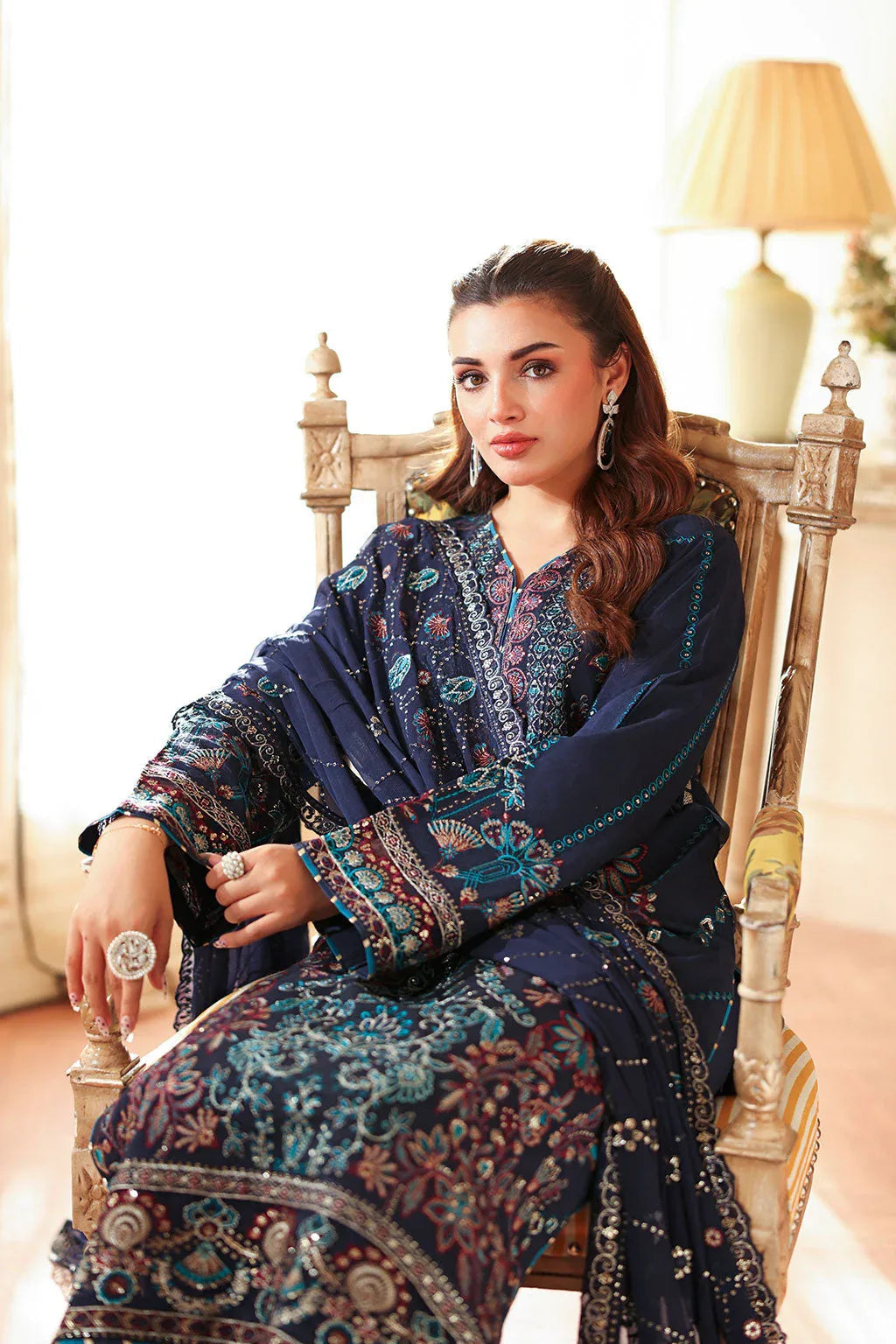 Ramsha | Aangan Luxury Raw silk | AA-201 - Aqsa Fabrics