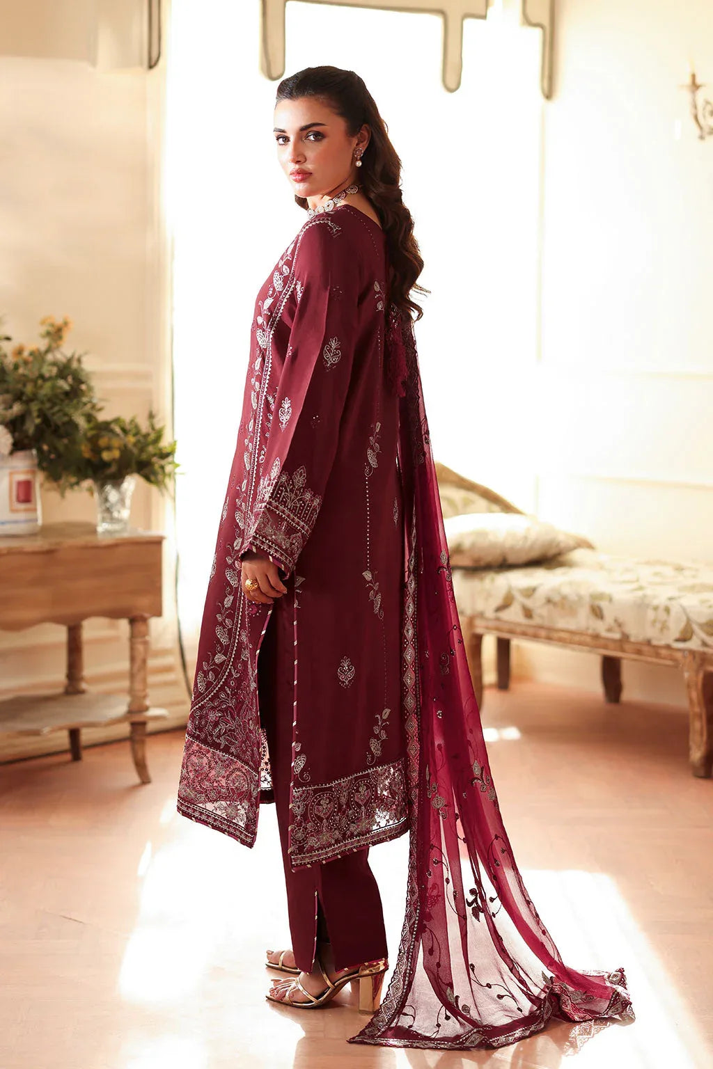 Ramsha | Aangan Luxury Raw silk | AA-203 - Aqsa Fabrics