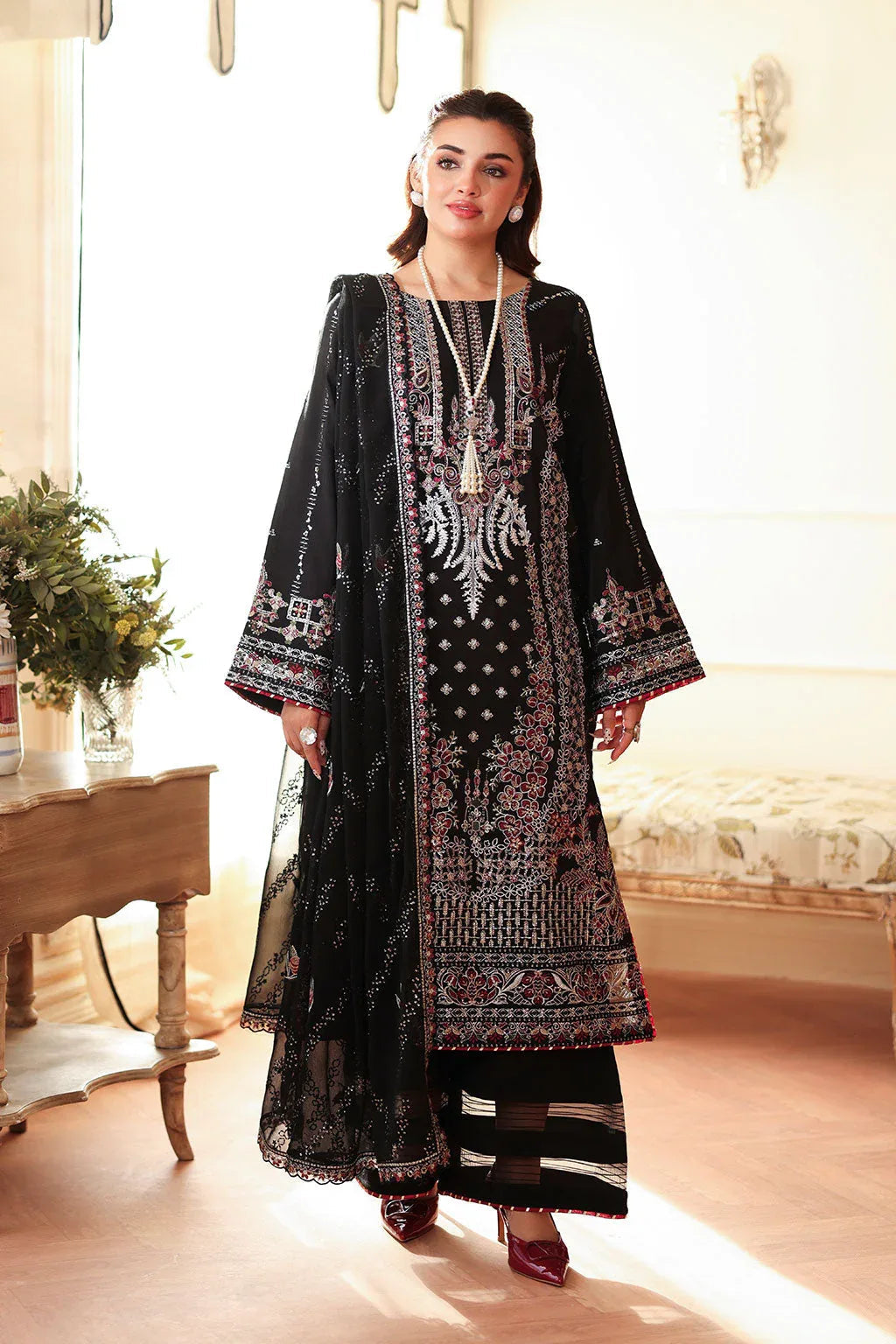 Ramsha | Aangan Luxury Raw silk | AA-206 - Aqsa Fabrics