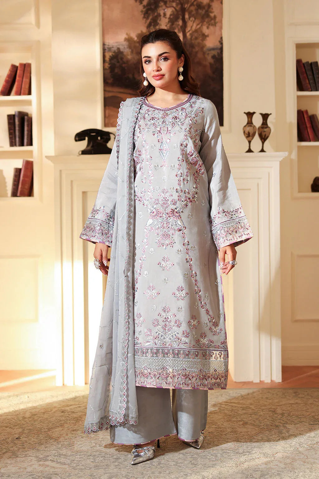 Ramsha | Aangan Luxury Raw silk | AA-209 - Aqsa Fabrics