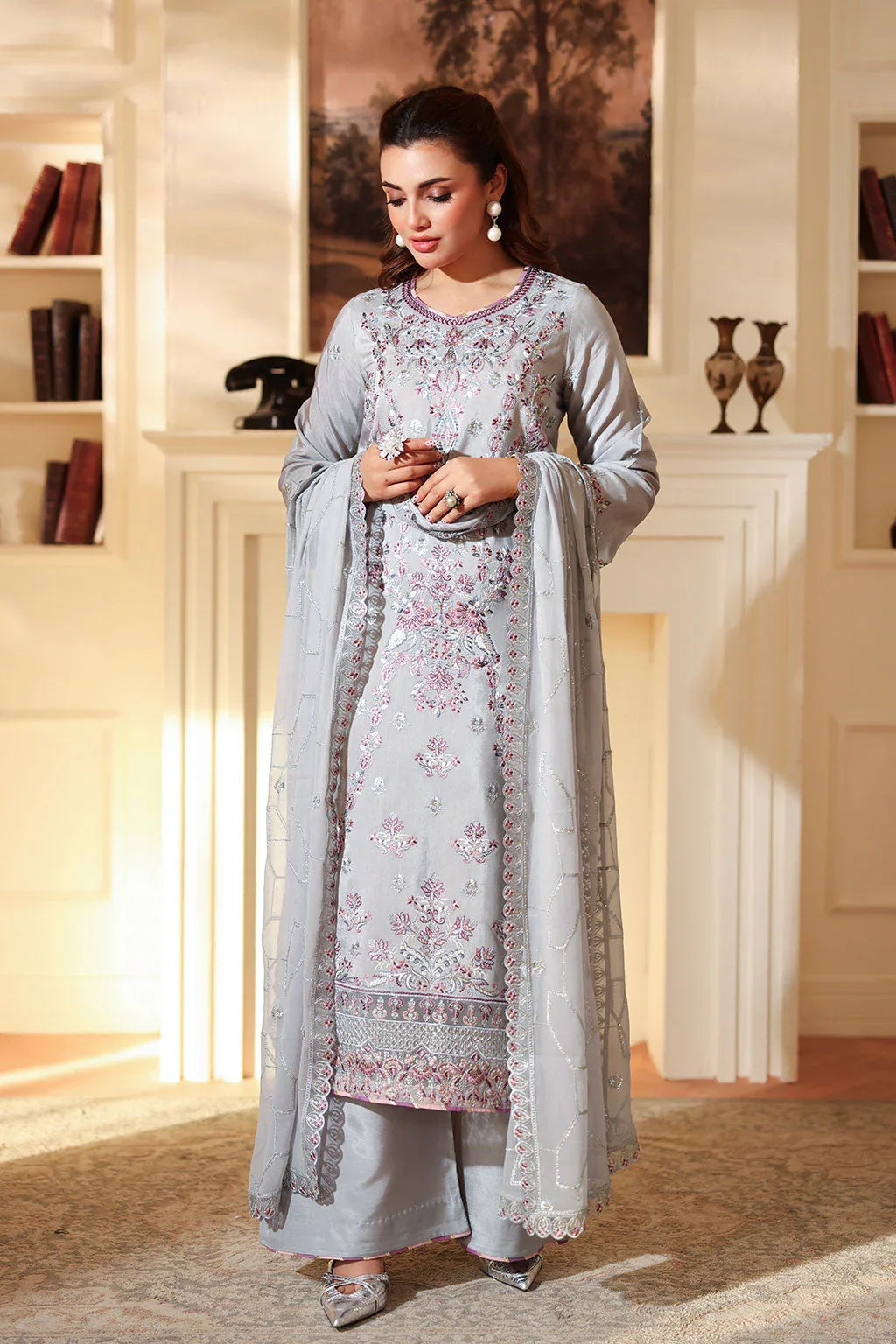 Ramsha | Aangan Luxury Raw silk | AA-209 - Aqsa Fabrics