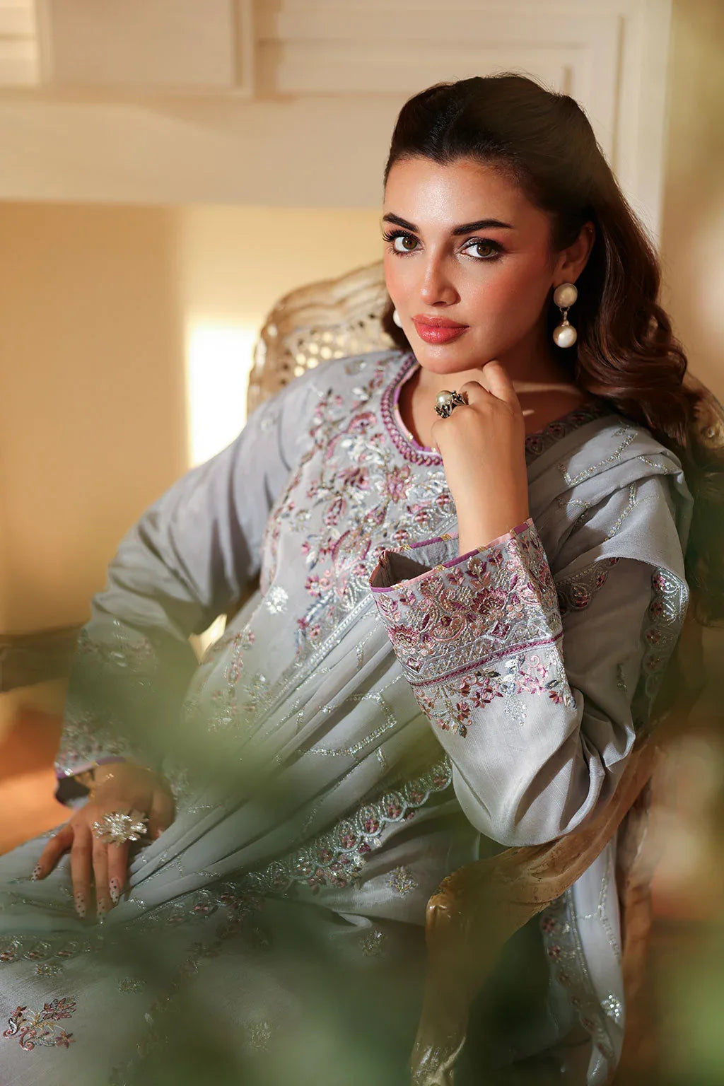 Ramsha | Aangan Luxury Raw silk | AA-209 - Aqsa Fabrics