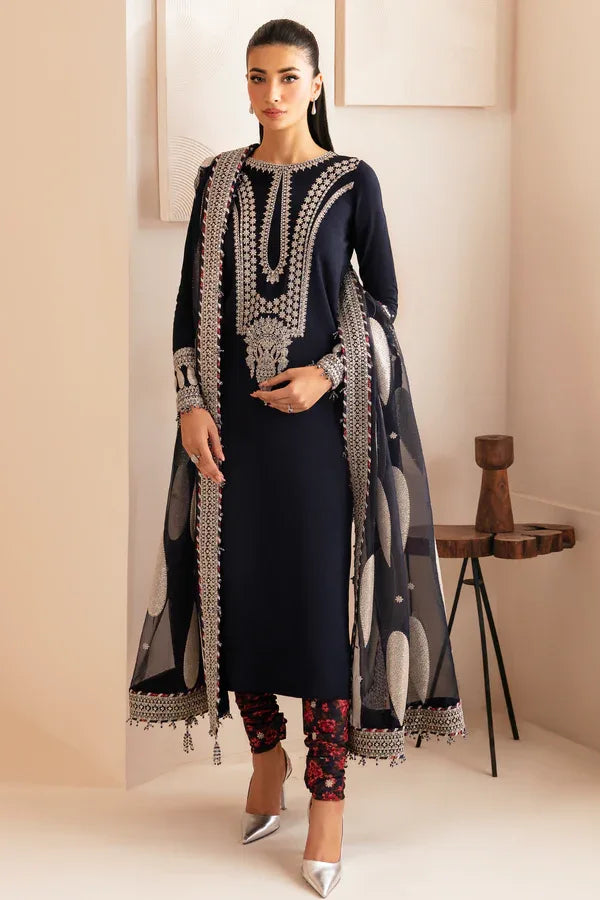 Jazmin | Formals Collection | Raw Silk UR-7033 - Aqsa Fabrics