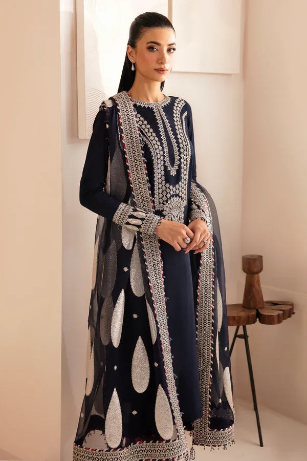 Jazmin | Formals Collection | Raw Silk UR-7033 - Aqsa Fabrics