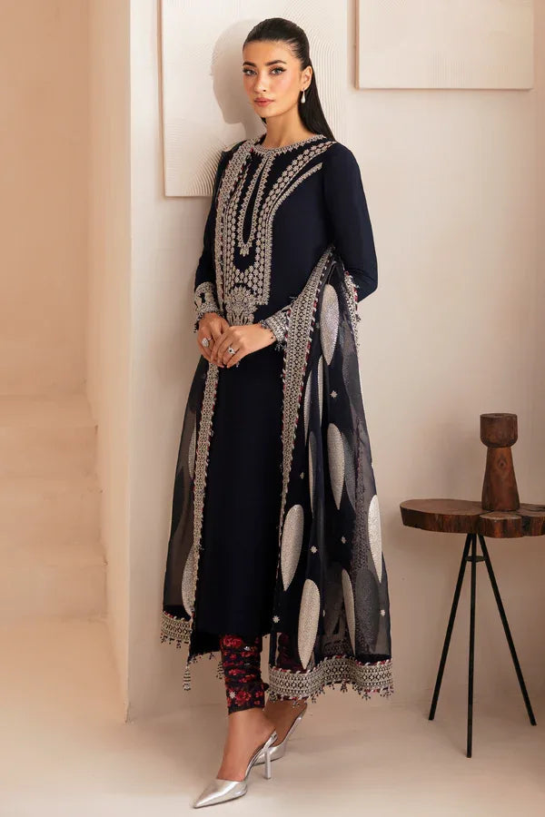 Jazmin | Formals Collection | Raw Silk UR-7033 - Aqsa Fabrics