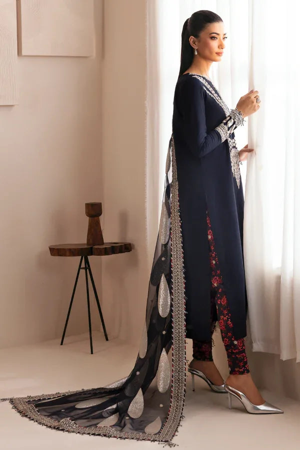 Jazmin | Formals Collection | Raw Silk UR-7033 - Aqsa Fabrics