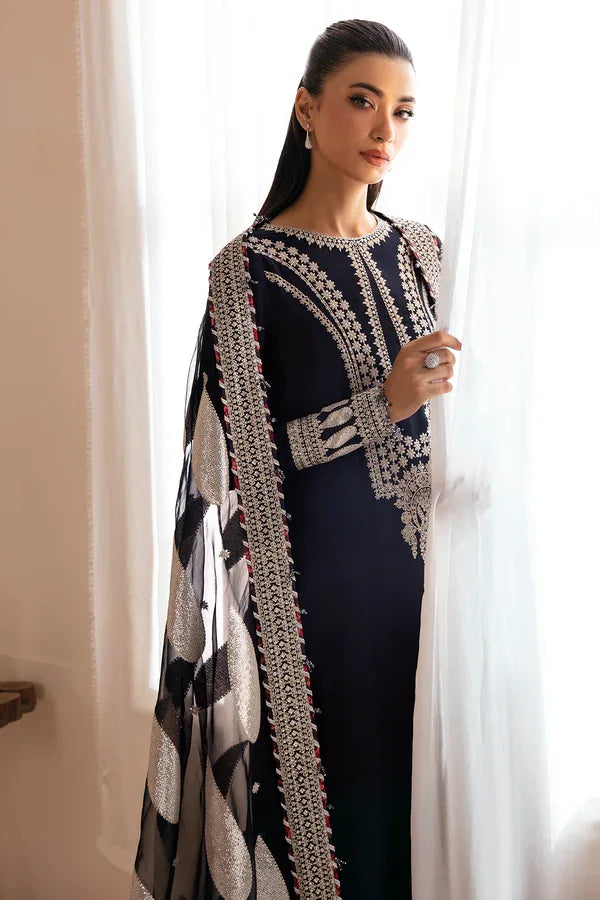 Jazmin | Formals Collection | Raw Silk UR-7033 - Aqsa Fabrics