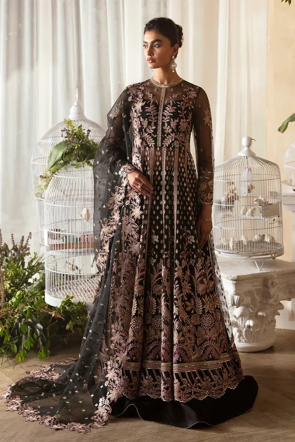 Afrozeh | La Fuchsia 24 | Kaya - Aqsa Fabrics