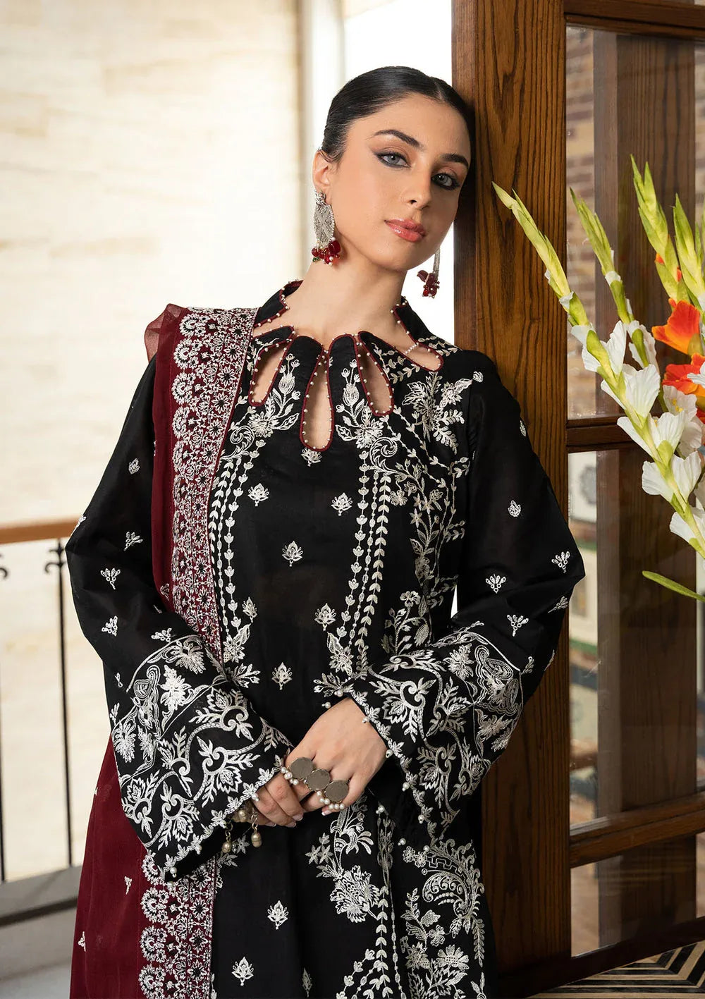 Aik Atelier | Samah Lawn 24 | LOOK 01 - Aqsa Fabrics