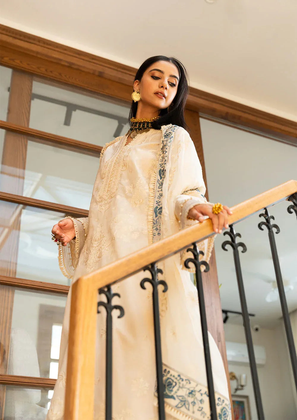 Aik Atelier | Samah Lawn 24 | LOOK 02 - Aqsa Fabrics