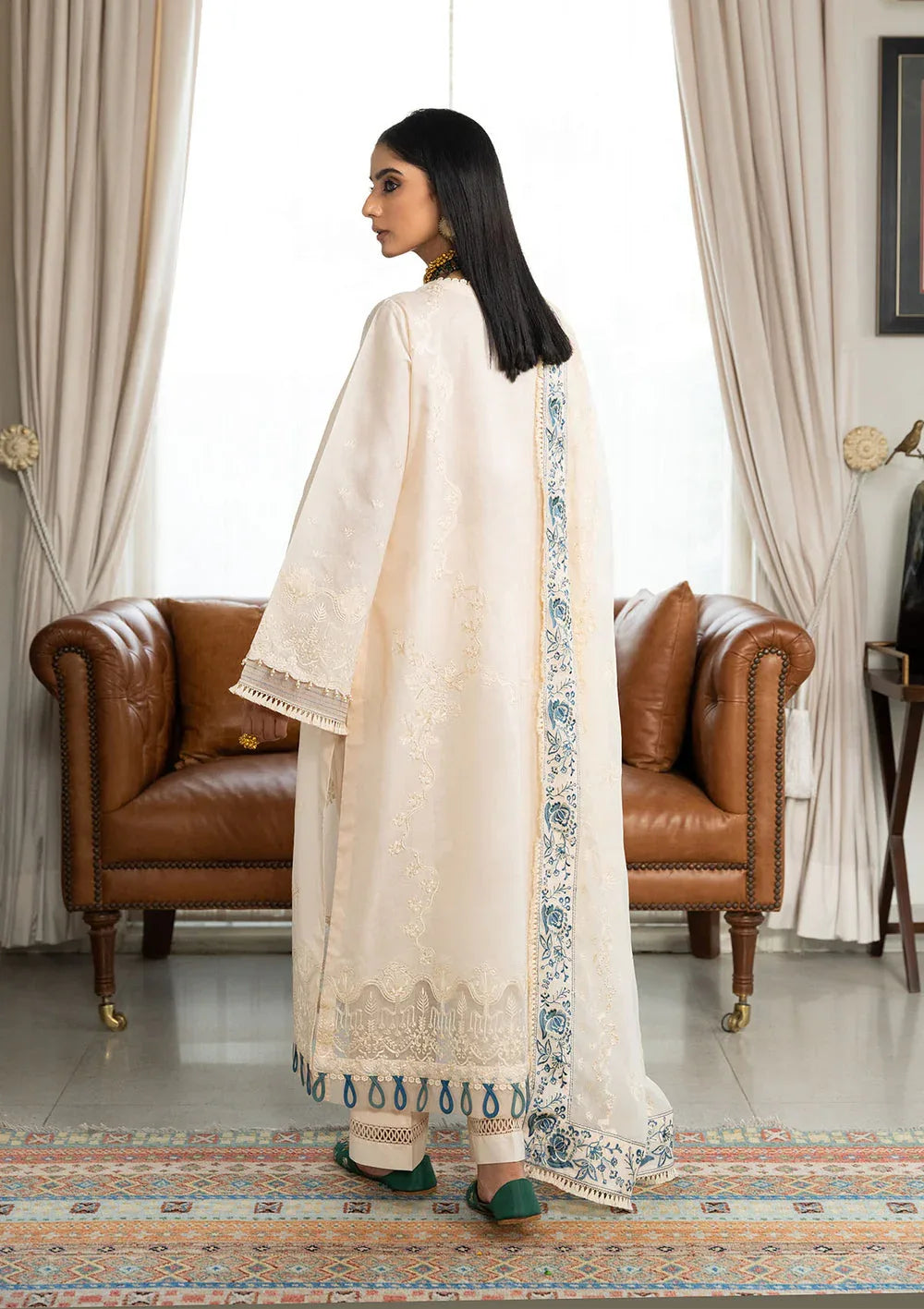 Aik Atelier | Samah Lawn 24 | LOOK 02 - Aqsa Fabrics