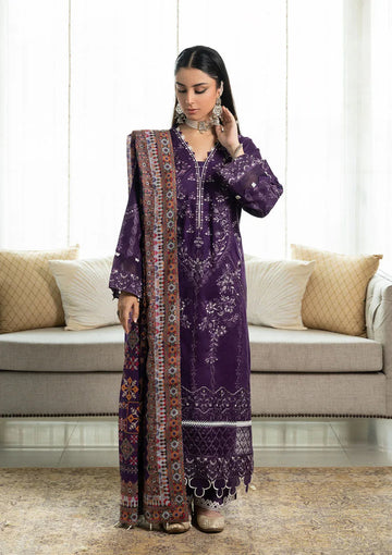 Aik Atelier | Samah Lawn 24 | LOOK 03 - Aqsa Fabrics