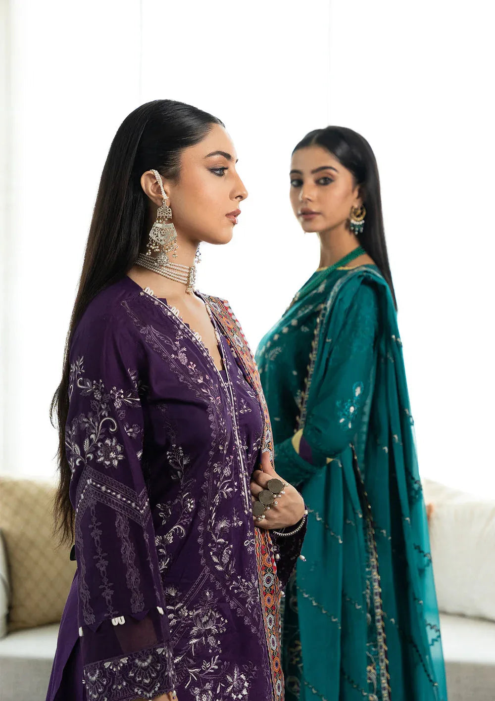 Aik Atelier | Samah Lawn 24 | LOOK 04 - Aqsa Fabrics