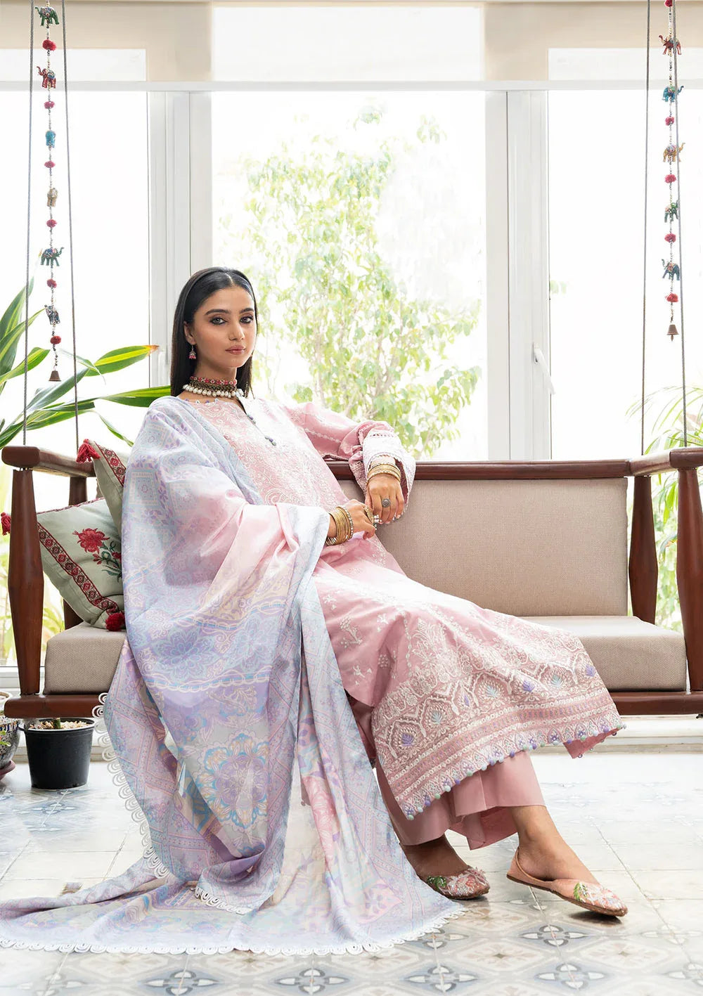 Aik Atelier | Samah Lawn 24 | LOOK 06 - Aqsa Fabrics