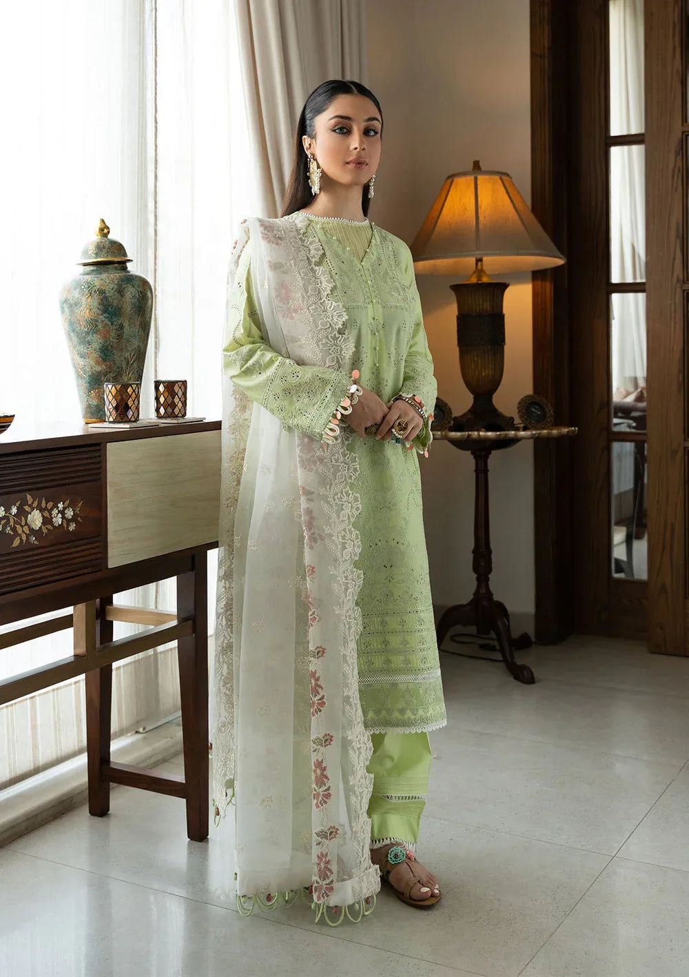 Aik Atelier | Samah Lawn 24 | LOOK 07 - Aqsa Fabrics