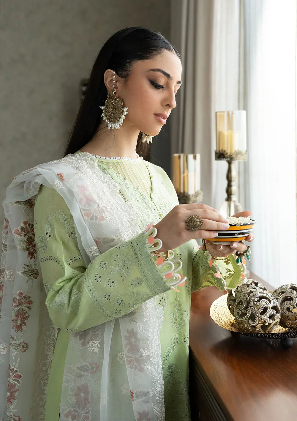 Aik Atelier | Samah Lawn 24 | LOOK 07 - Aqsa Fabrics