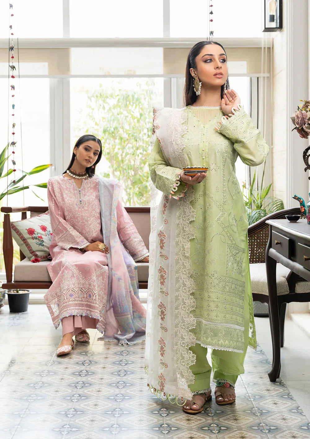 Aik Atelier | Samah Lawn 24 | LOOK 07 - Aqsa Fabrics